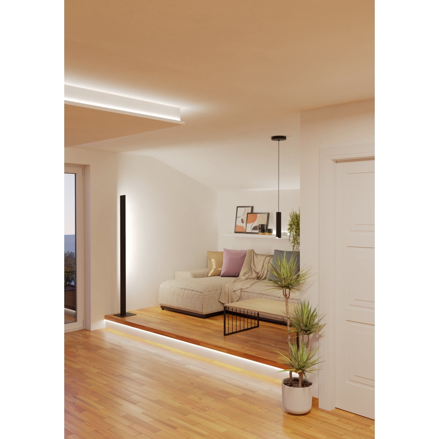 Eglo - LED RGBW Aptumšojuma lustra ar auklu LED/3,7W/230V 2700-6500K melna