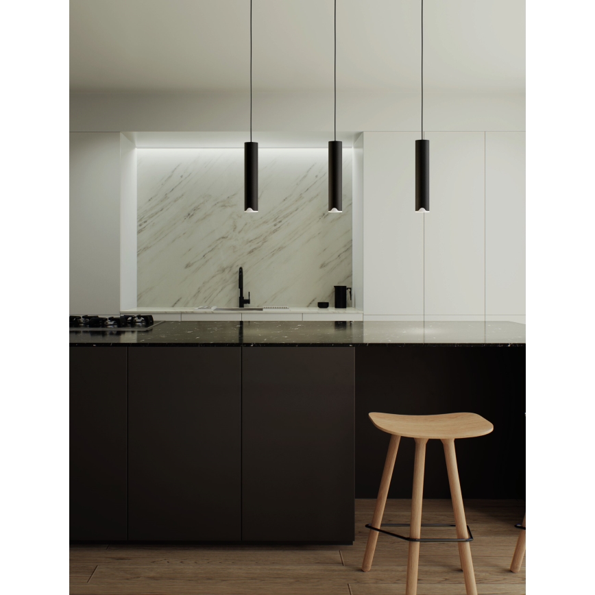 Eglo - LED RGBW Aptumšojuma lustra ar auklu 3xLED/3,7W/230V 2700-6500K melna