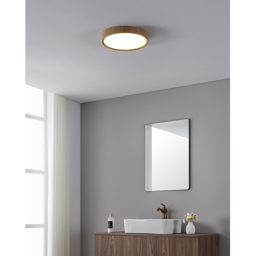Eglo - LED Vannas istabas griestu lampa LED/14,6W/230V IP44 bēša