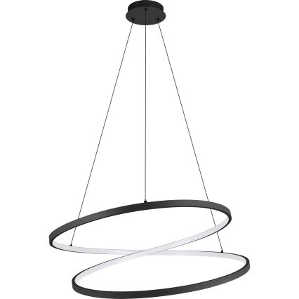 Eglo - LED Lustra ar auklu LED/42W/230V 3000K melna