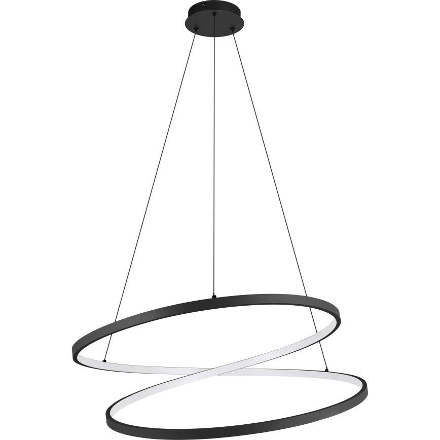 Eglo - LED Lustra ar auklu LED/42W/230V 3000K melna