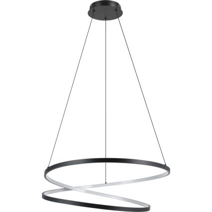 Eglo - LED Lustra ar auklu LED/42W/230V 3000K melna
