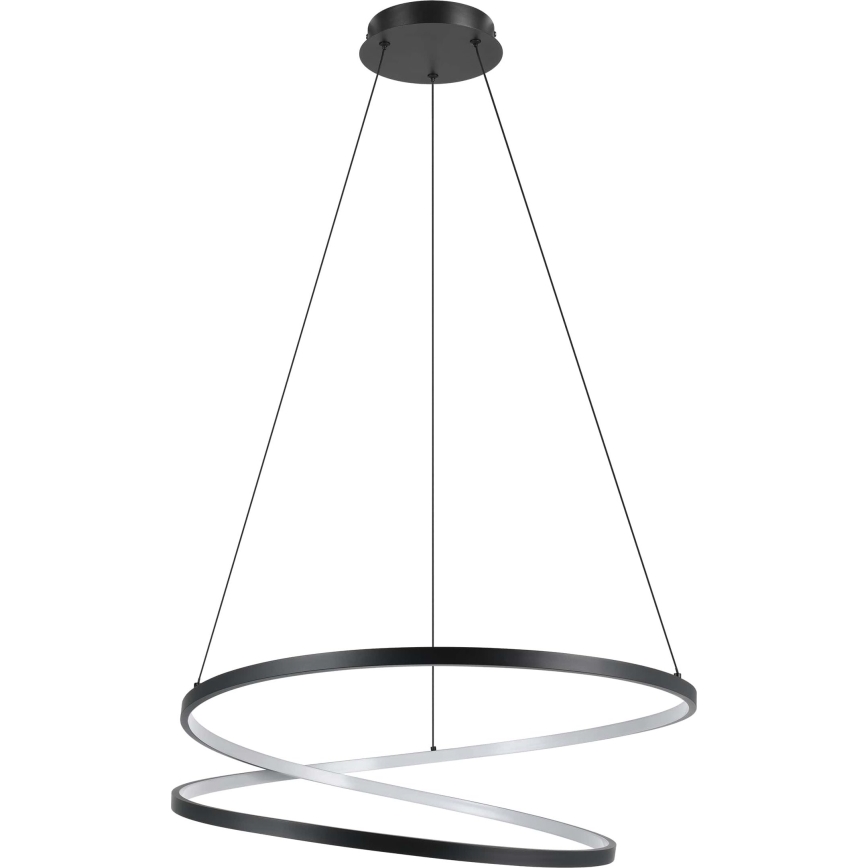 Eglo - LED Lustra ar auklu LED/42W/230V 3000K melna