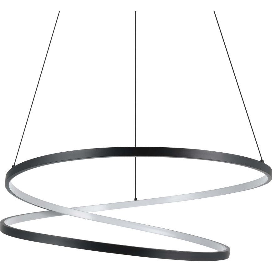 Eglo - LED Lustra ar auklu LED/42W/230V 3000K melna