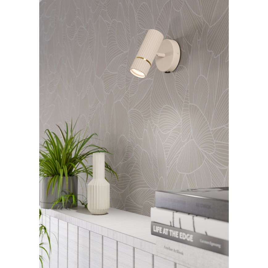 Eglo - LED Sienas lampa 1xGU10/5W/230V 3000K bēša