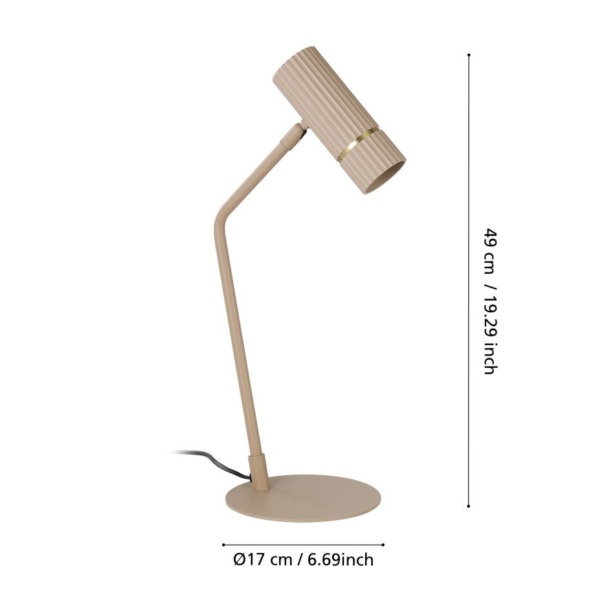 Eglo - LED Galda lampa 1xGU10/5W/230V 3000K bēša