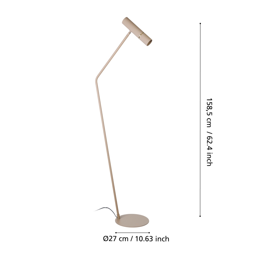 Eglo - LED Grīdas stāvlampa 1xGU10/5W/230V 3000K bēša