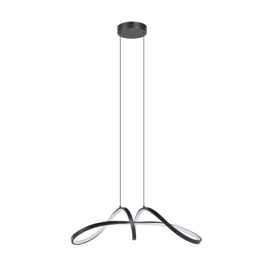Eglo - LED RGBW Aptumšojuma lustra ar auklu LED/22W/230V 2700-6500K melna