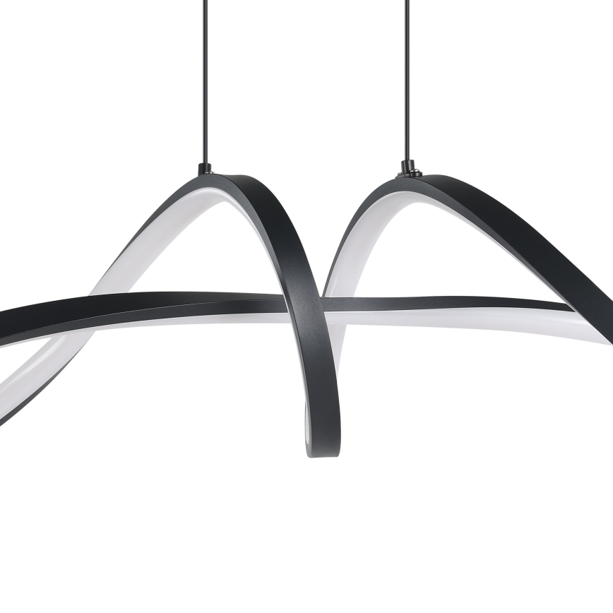 Eglo - LED RGBW Aptumšojuma lustra ar auklu LED/22W/230V 2700-6500K melna