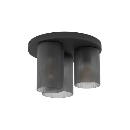 Eglo - Griestu lampa 3xE27/40W/230V pelēka