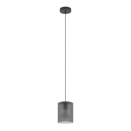 Eglo - Lustra ar auklu 1xE27/40W/230V pelēka