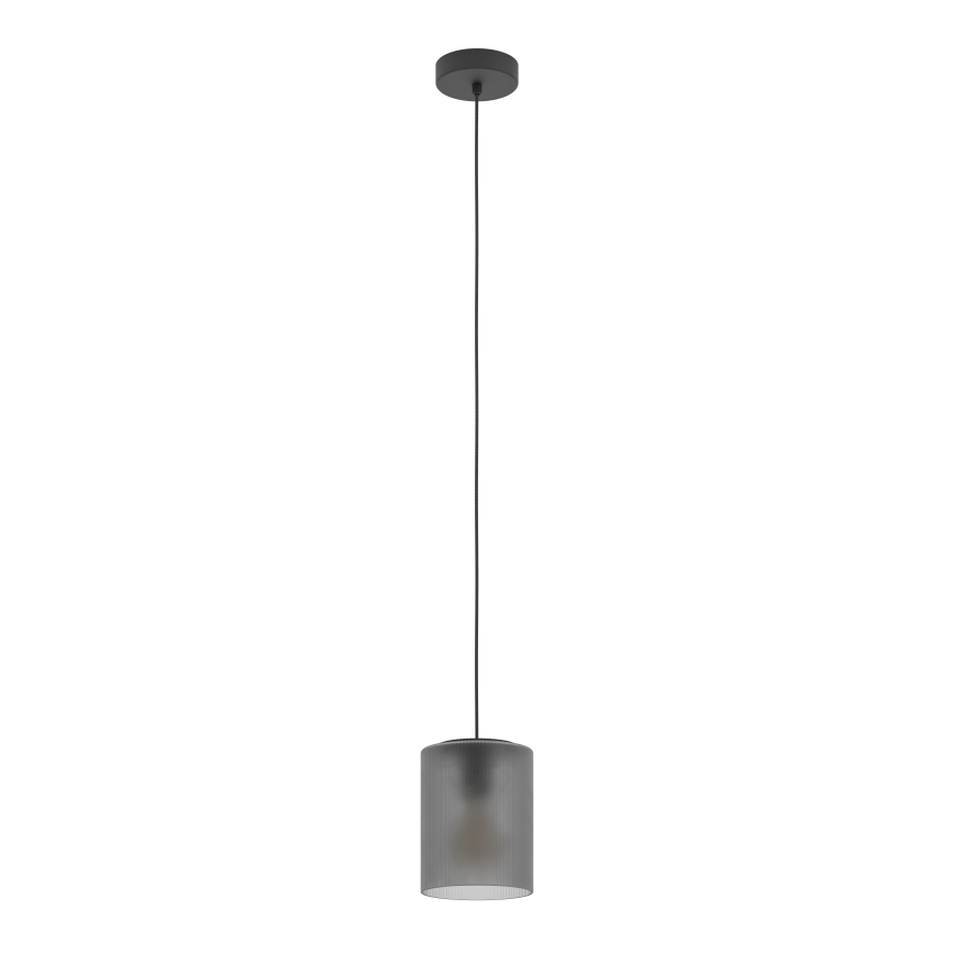 Eglo - Lustra ar auklu 1xE27/40W/230V pelēka