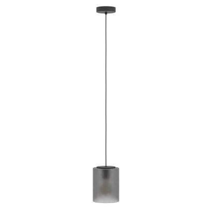 Eglo - Lustra ar auklu 1xE27/40W/230V pelēka