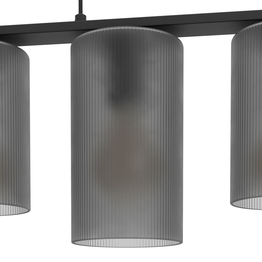 Eglo - Lustra ar auklu COLOMERA 5xE27/40W/230V pelēka