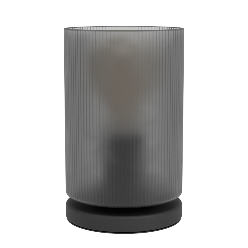 Eglo - Galda lampa 1xE27/40W/230V pelēka