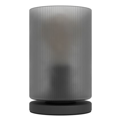 Eglo - Galda lampa 1xE27/40W/230V pelēka