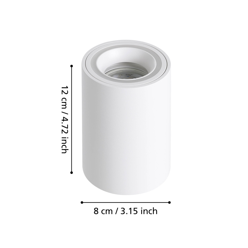 Eglo - LED RGBW Aptumšojams starmetis LED/4,9W/230V 2700-6500K balta