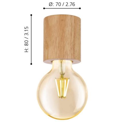 Eglo -Griestu lampa 1xE27/28W/230V