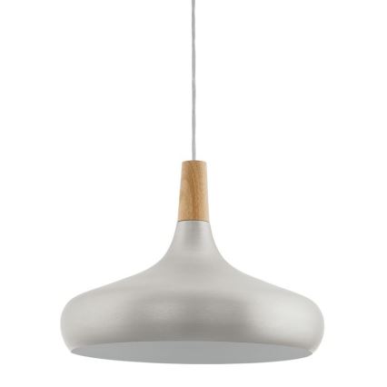 Eglo - Lustra ar auklu 1xE27/40W/230V d. 40 cm sudraba - FSC sertificēts