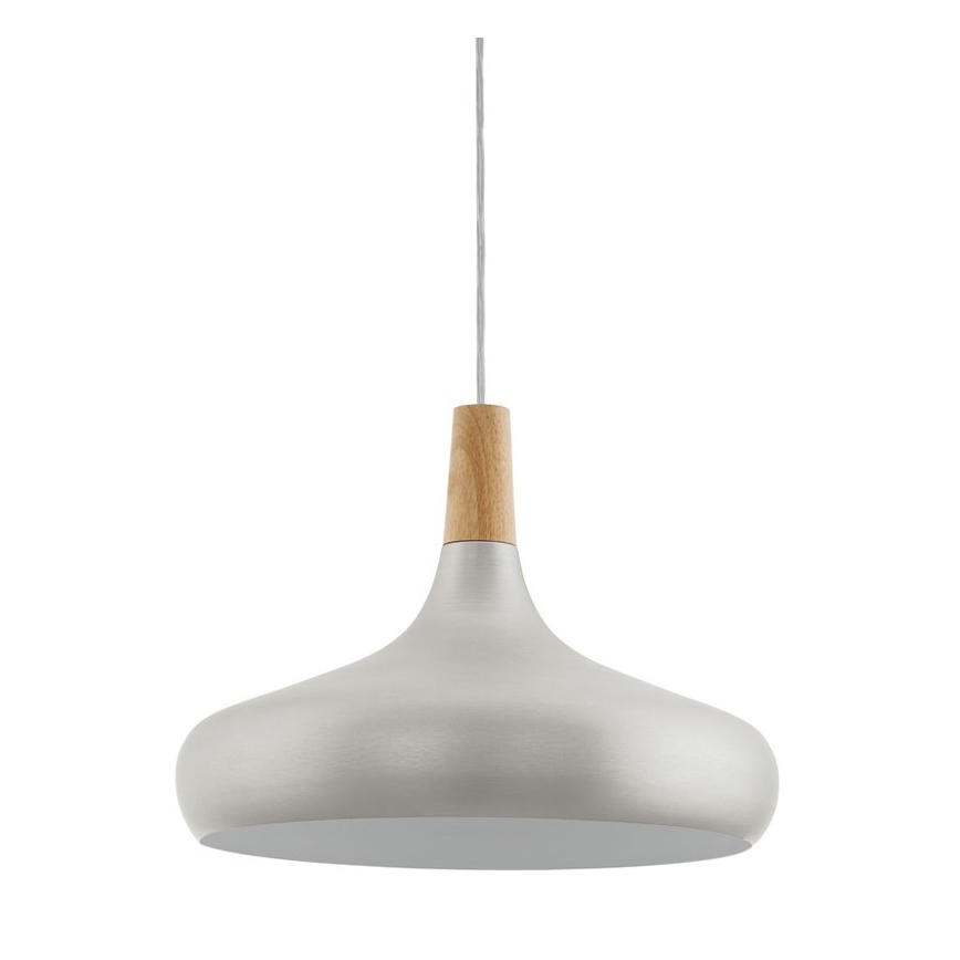 Eglo - Lustra ar auklu 1xE27/40W/230V d. 40 cm sudraba - FSC sertificēts