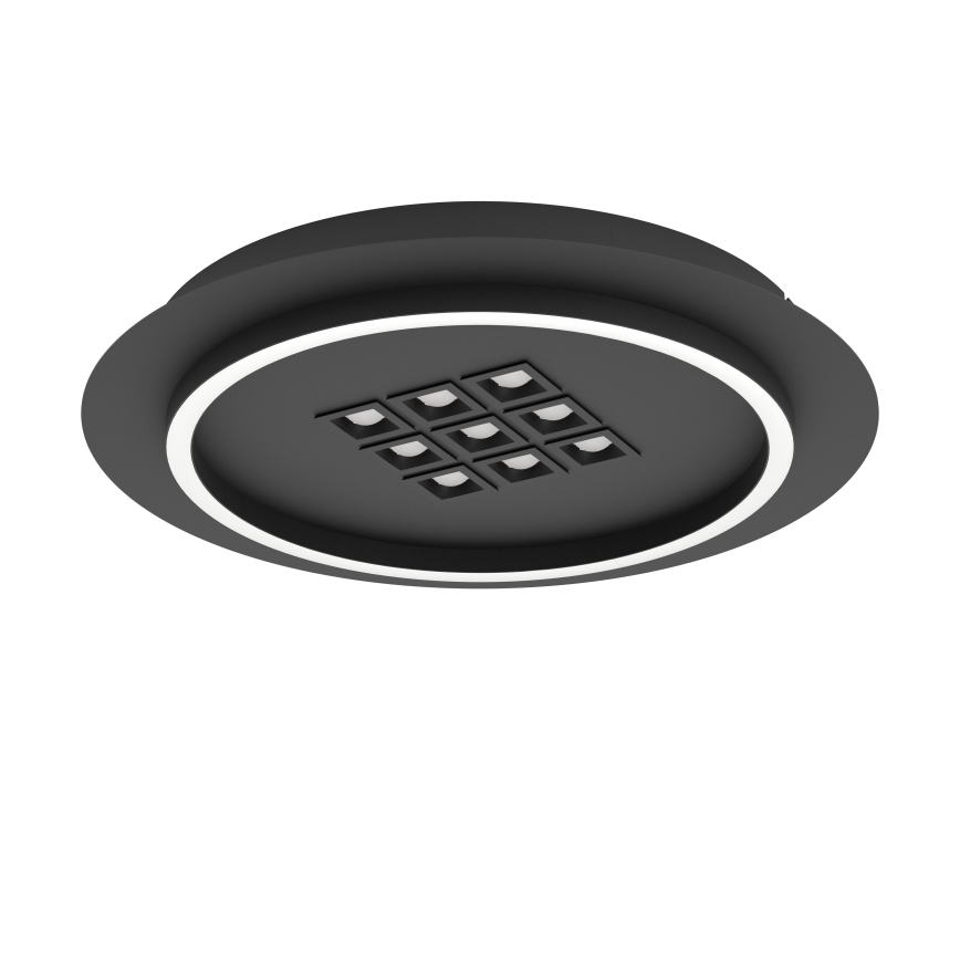 Eglo - LED Aptumšojama griestu lampa LED/21,4W/230V 2700-6500K melna + tālvadības pults
