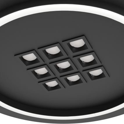Eglo - LED Aptumšojama griestu lampa LED/21,4W/230V 2700-6500K melna + tālvadības pults