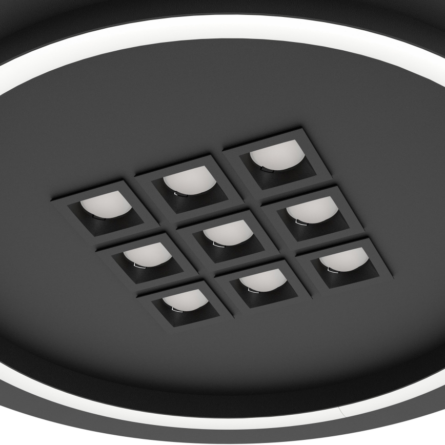 Eglo - LED Aptumšojama griestu lampa LED/21,4W/230V 2700-6500K melna + tālvadības pults