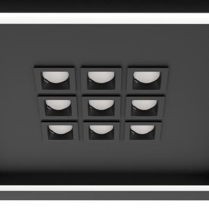 Eglo - LED Aptumšojama griestu lampa LED/21,4W/230V 2700-6500K melna + tālvadības pults