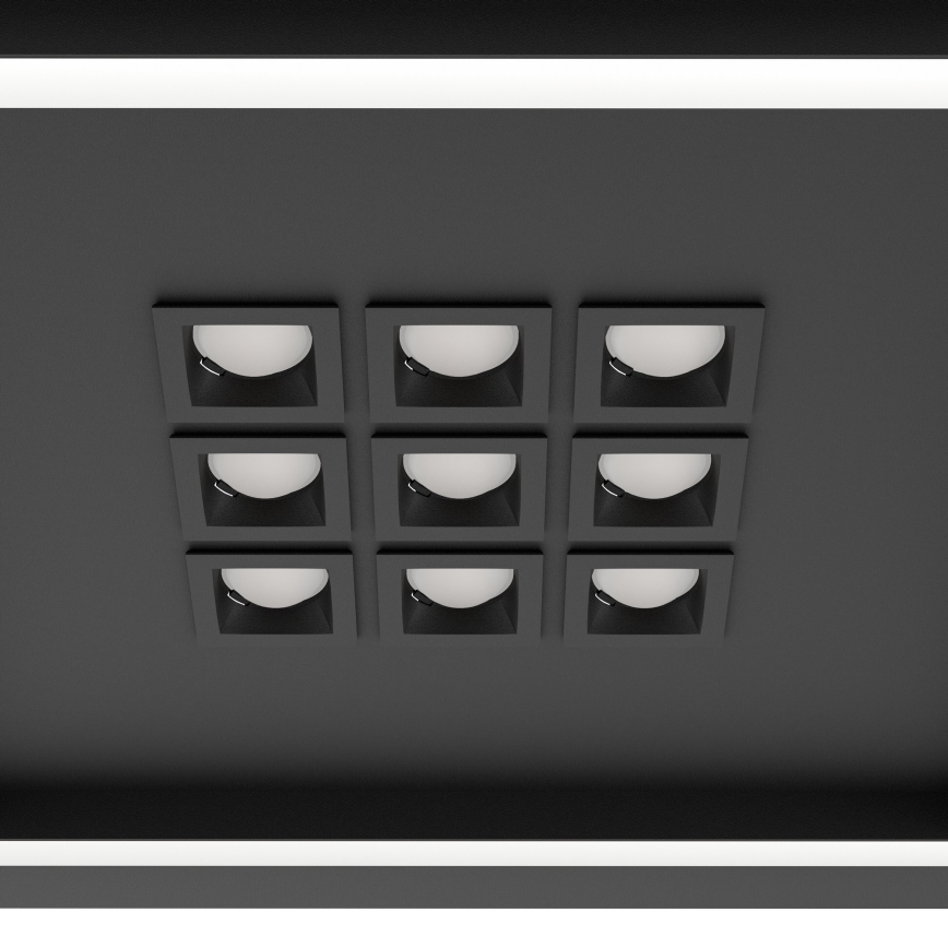 Eglo - LED Aptumšojama griestu lampa LED/21,4W/230V 2700-6500K melna + tālvadības pults