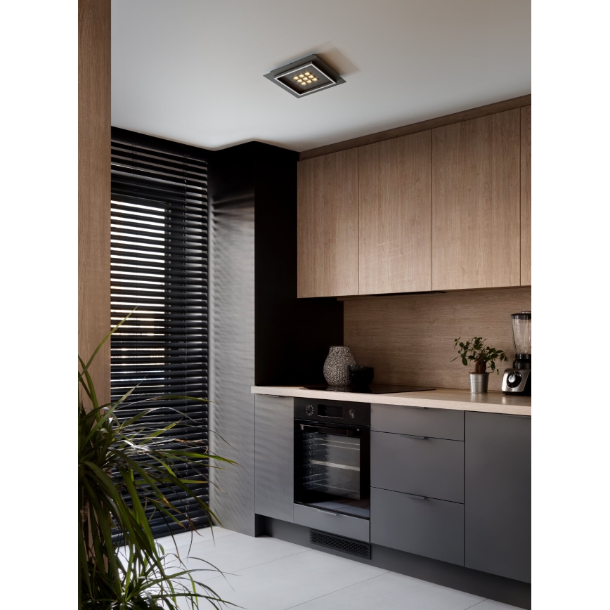 Eglo - LED Aptumšojama griestu lampa LED/21,4W/230V 2700-6500K melna + tālvadības pults