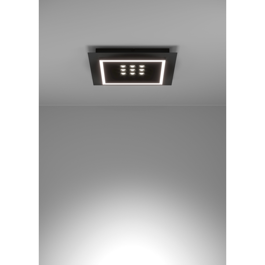 Eglo - LED Aptumšojama griestu lampa LED/21,4W/230V 2700-6500K melna + tālvadības pults