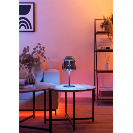 Eglo - regulējamā LED RGBW galda lampa LED/7,7W/230V 2700-6500K dūmota