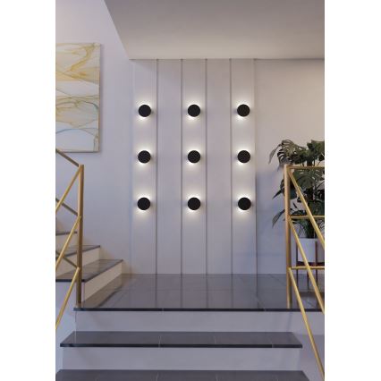 Eglo - LED Sienas lampa LED/4W/230V 3000K melna
