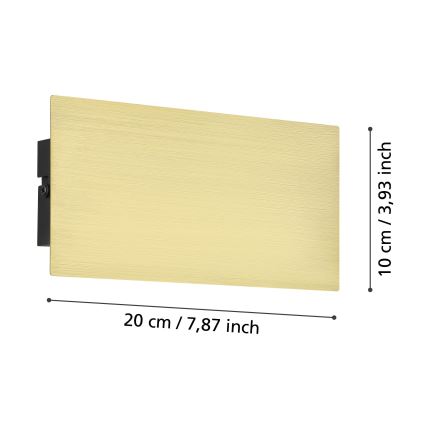 Eglo - LED Sienas lampa LED/6W/230V 3000K zelta