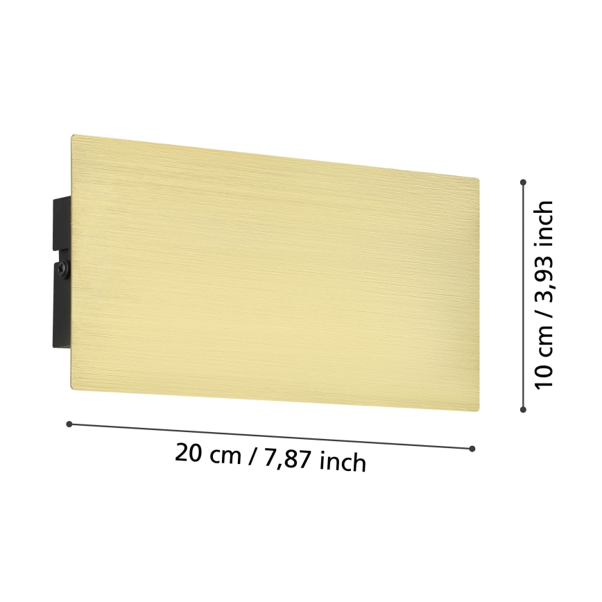 Eglo - LED Sienas lampa LED/6W/230V 3000K zelta