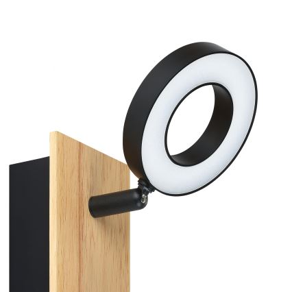 Eglo - LED sienas virziena gaismeklis LED/4,2W/230V melns/brūns