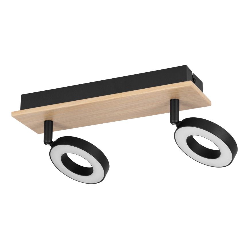 Eglo - LED virziena gaismeklis 2xLED/4,2W/230V melns/brūns