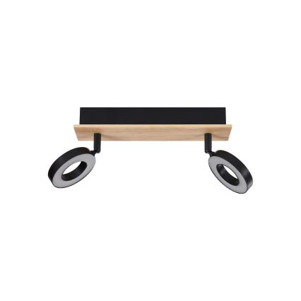 Eglo - LED virziena gaismeklis 2xLED/4,2W/230V melns/brūns