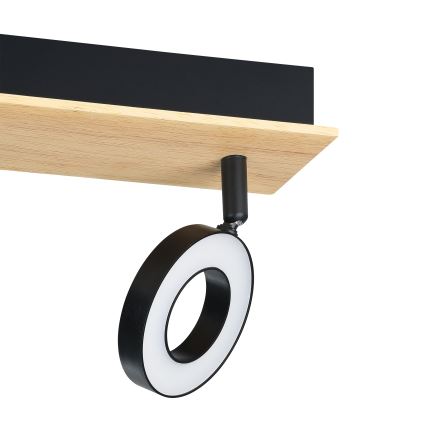 Eglo - LED virziena gaismeklis 2xLED/4,2W/230V melns/brūns