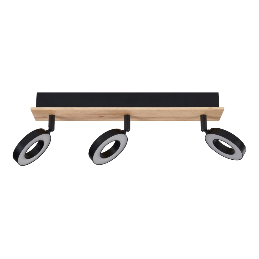 Eglo - LED virziena gaismeklis 3xLED/4,2W/230V melns/brūns