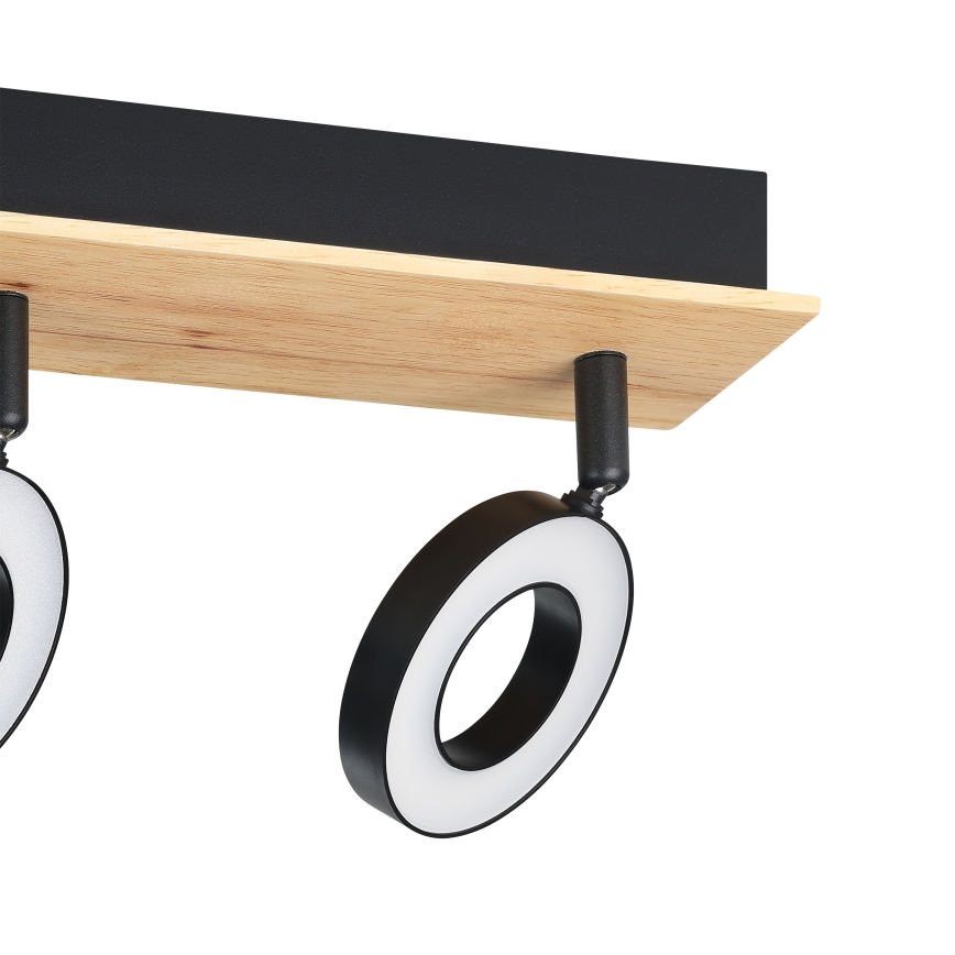 Eglo - LED virziena gaismeklis 3xLED/4,2W/230V melns/brūns