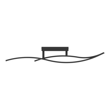Eglo - LED Griestu lampa LED/12W/230V 4000K melna