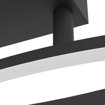 Eglo - LED Griestu lampa LED/12W/230V 4000K melna