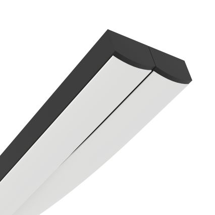 Eglo - LED Lustra ar auklu LED/20W/230V 4000K melna