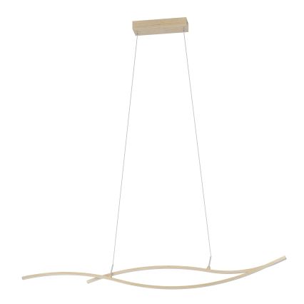 Eglo - LED Lustra ar auklu LED/20W/230V 4000K bēša