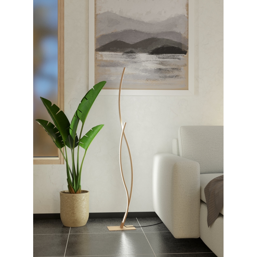 Eglo - LED Grīdas stāvlampa LED/20W/230V 4000K bēša