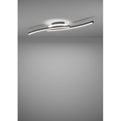 Eglo - LED Griestu lampa LED/12W/230V 4000K melna
