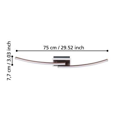 Eglo - LED Griestu lampa LED/12W/230V 4000K varš