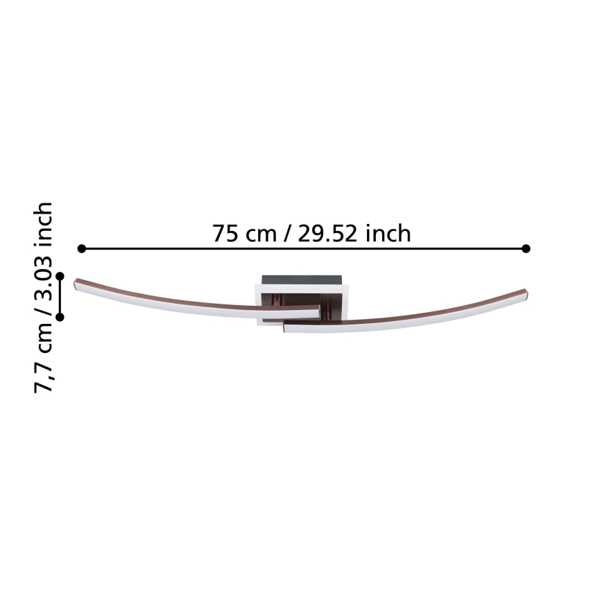 Eglo - LED Griestu lampa LED/12W/230V 4000K varš