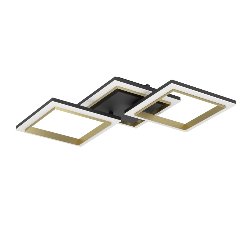 Eglo - LED Aptumšojama griestu lampa LED/20W/230V 4000K melna/zelta